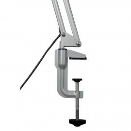 Настольная лампа светильник Сириус С16С на струбцине, СВЕТОДИОДНАЯ, 7 Вт, серебро