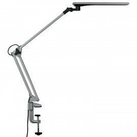 Настольная лампа светильник Сириус С16С на струбцине, СВЕТОДИОДНАЯ, 7 Вт, серебро
