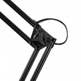 Настольная лампа светильник Гермес на струбцине, СВЕТОДИОДНАЯ, 8 Вт, чёрный