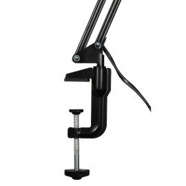 Настольная лампа светильник Гермес на струбцине, СВЕТОДИОДНАЯ, 8 Вт, чёрный