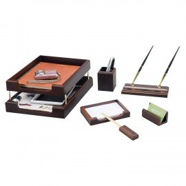 Набор подарочный настольный BESTAR "Apollon" из дерева, 6 предметов, цвет "орех", 236352