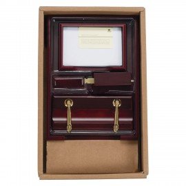 Набор подарочный настольный BESTAR "Apollon" из дерева, 6 предметов, цвет "красное дерево", 236353