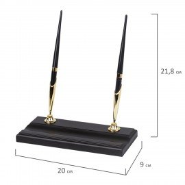 Набор настольный BESTAR "Ares" из дерева, 7 предметов, цвет "черное дерево", 236354