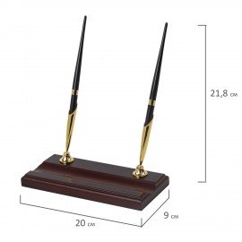 Набор настольный BESTAR "Ares" из дерева, 7 предметов, цвет "орех", 236356