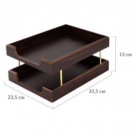 Набор подарочный настольный BESTAR "Artemis" из дерева, 10 предметов, цвет "орех", 236357