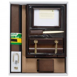 Набор подарочный настольный BESTAR "Artemis" из дерева, 10 предметов, цвет "орех", 236357