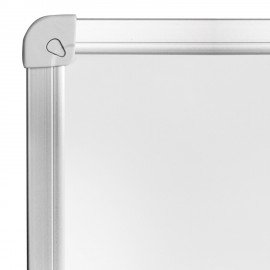 Доска магнитно-маркерная 60х90 см, алюминиевая рамка, ГАРАНТИЯ 10 ЛЕТ, РОССИЯ, ОФИСМАГ, 236446