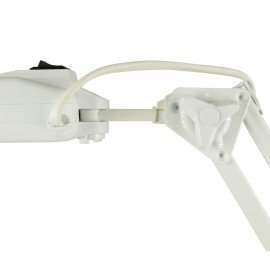 Настольная лампа светильник Дельта + на подставке, ЛЮМИНЕСЦЕНТНАЯ, цоколь 2G7, 11 Вт, белый