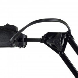 Настольная лампа светильник Дельта + на подставке, ЛЮМИНЕСЦЕНТНАЯ, цоколь 2G7, 11 Вт, чёрный