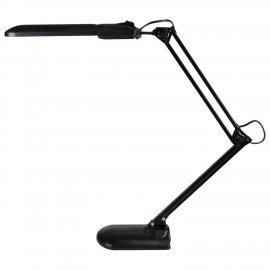 Настольная лампа светильник Дельта + на подставке, ЛЮМИНЕСЦЕНТНАЯ, цоколь 2G7, 11 Вт, чёрный