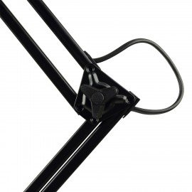 Настольная лампа светильник Дельта + на подставке, ЛЮМИНЕСЦЕНТНАЯ, цоколь 2G7, 11 Вт, чёрный