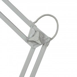 Настольная лампа светильник Дельта на струбцине, ЛЮМИНЕСЦЕНТНАЯ, цоколь 2G7, 11 Вт, серый