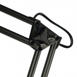 Настольная лампа светильник Бета на струбцине, цоколь Е27, чёрный