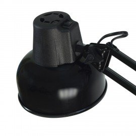 Настольная лампа светильник Бета на струбцине, цоколь Е27, чёрный