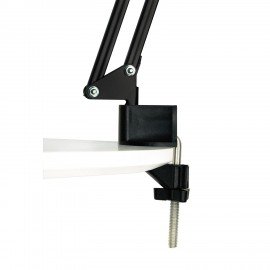 Настольная лампа светильник Бета на струбцине, цоколь Е27, чёрный