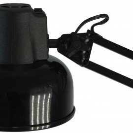 Настольная лампа светильник Бета на струбцине, цоколь Е27, чёрный