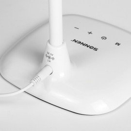 Настольная лампа-светильник SONNEN BR-819A, на подставке, светодиодная, 8 Вт, белый, 236666