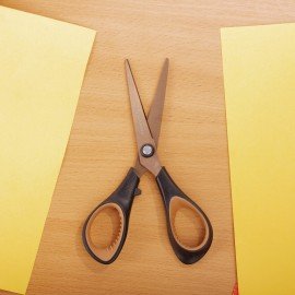 Ножницы BRAUBERG "Heavy Duty", 165 мм, суперпрочные, титановое покрытие, 2-х сторонняя заточка, 236789