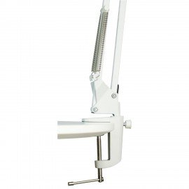 Настольная лампа светильник Леда С20 ПРО на струбцине, СВЕТОДИОДНАЯ, 8 Вт, ЛУПА (4,5/9 раз), белый