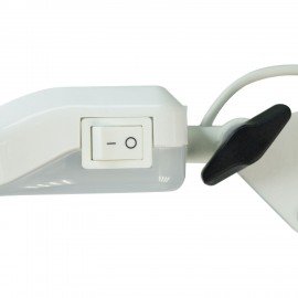 Настольная лампа светильник Леда С20 ПРО на струбцине, СВЕТОДИОДНАЯ, 8 Вт, ЛУПА (4,5/9 раз), белый