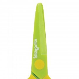 Ножницы ЮНЛАНДИЯ "МУЛЬТЯШКИ", 125 мм, с безопасными пластиковыми лезвиями, зеленые, 236983