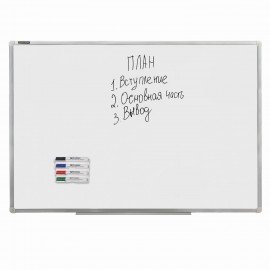 Держатель магнитный для 4 маркеров для доски (130х152 мм), BRAUBERG "Standard", 237092