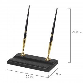 Набор настольный BESTAR "Artemis" из дерева, 10 предметов, цвет "черное дерево", 237216