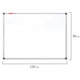 Доска магнитно-маркерная 90х120 см, алюминиевая рамка, BRAUBERG "Extra", 237555