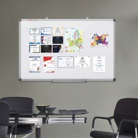 Доска магнитно-маркерная 90х180 см, алюминиевая рамка, BRAUBERG "Extra", 237557