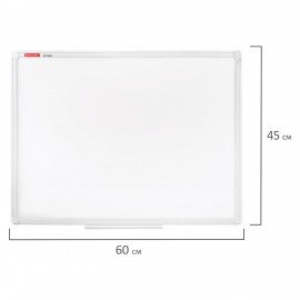 Доска магнитно-маркерная 45х60 см, ПВХ-рамка, BRAUBERG "Standard", 237560