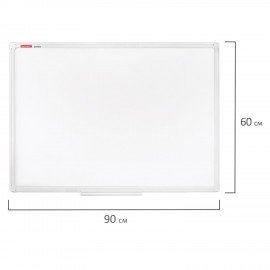 Доска магнитно-маркерная 60х90 см, ПВХ-рамка, BRAUBERG "Standard", 237561