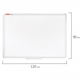 Доска магнитно-маркерная 90х120 см, ПВХ-рамка, BRAUBERG "Standard", 237562