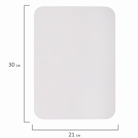 Доска на холодильник магнитно-маркерная 30х21 см с маркером, магнитом и салфеткой, BRAUBERG, 237846
