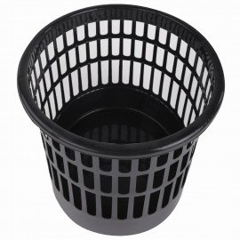 Корзина для бумаг STAFF "Basic" сетчатая, 9 л, черная, 237915
