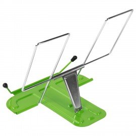 Подставка для книг и учебников BRAUBERG LINE, металлическая, зеленая, европодвес, 237967