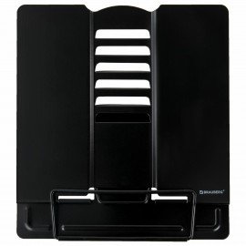 Подставка для книг и учебников BRAUBERG, Black, регулируемый наклон, металл, 238057