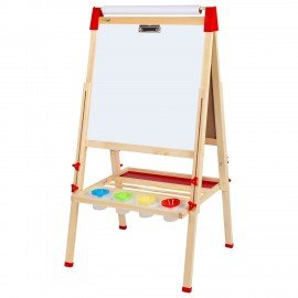 Мольберт растущий 3 в 1 для мела/магнитно-маркерный 50х50 см, бумага для рисования, BRAUBERG KIDS, 238150