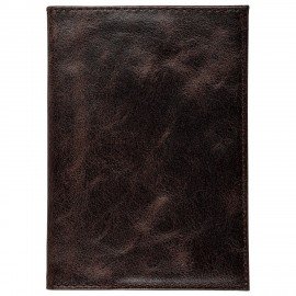 Обложка для автодокументов натуральная кожа пулап, 3D герб + тиснение, темно-коричневая, BRAUBERG, 238195