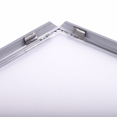 Рамка настенная с "клик"-профилем А2 (420х594 мм), алюминиевый профиль, BRAUBERG "Extra", 238222