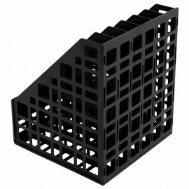 Лоток вертикальный для бумаг BRAUBERG ULTRA, 240 мм, 6 отделений, сетчатый, сборный, черный, 238251