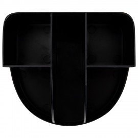 Подставка-органайзер BRAUBERG ULTRA, 132х122х108 мм, 5 отделений, черная, 238256
