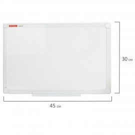 Доска магнитно-маркерная 30х45 см, ПВХ-рамка, BRAUBERG "Standard", 238313