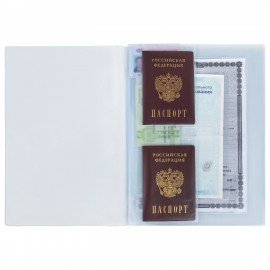 Папка-органайзер, обложка семейная для 1-го комплекта документов, А4, ПВХ, матовая, STAFF, 238337