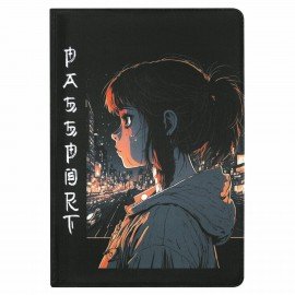 Обложка для паспорта "Cool Mix", два кармана, 10 дизайнов ассорти, цветной принт, ПВХ, STAFF, 238340