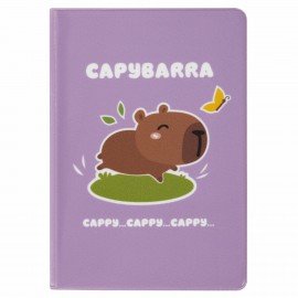 Обложка для паспорта "Cool Mix", два кармана, 10 дизайнов ассорти, цветной принт, ПВХ, STAFF, 238340