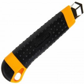 Нож универсальный мощный, 25 мм, BRAUBERG EXTRA, автофиксатор, резиновые вставки, 238731