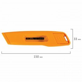 Нож универсальный мощный STAFF PRO, автофиксатор, ABS-пластик, 238734