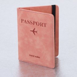 Обложка для паспорта и документов с защитой от считывания, 9 карманов, резинка, экокожа, розовая, BRAUBERG, 238750