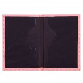 Обложка для паспорта "Passport map", экокожа soft touch, розовая, STAFF, 238759