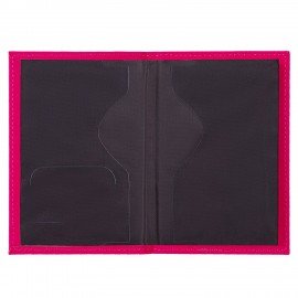 Обложка для паспорта "Passport map", экокожа soft touch, малиновая, STAFF, 238761